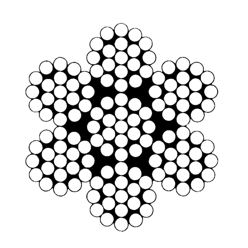 C&acirc;bles d'a&eacute;ronefs, 100' (30,48 m) x 3/32", 1000 lb (0,5 tonne), Galvanis&eacute; Sécurité Médic