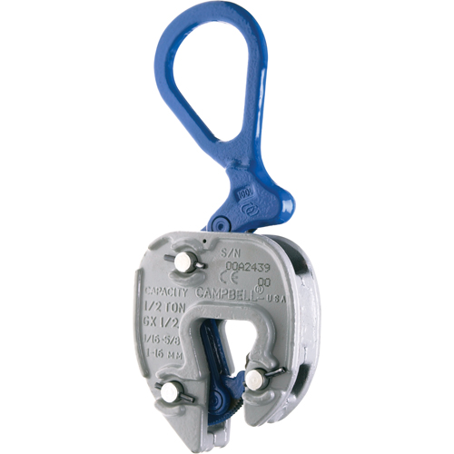 Brides de levage GX, 6000 lb (3 tonnes) Charge d'utilisation max., 1/16" - 1" Ouverture des m&acirc;choires Sécurité Médic