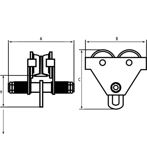 Chariots ajustables, 1000 lb (0,5 tonne) Sécurité Médic