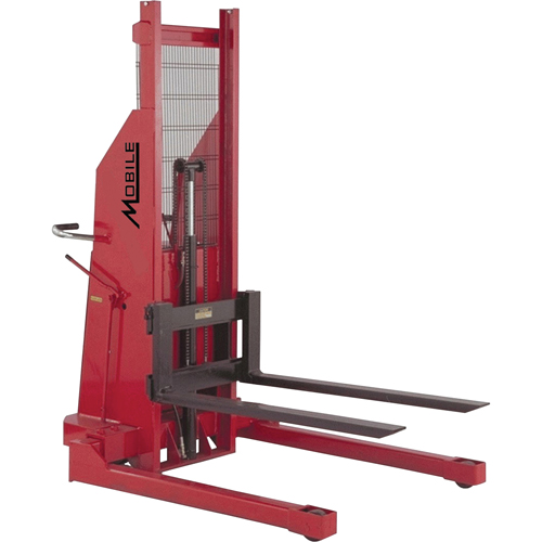 Hydraulic Stacker, Electric Operated, 1500 lbs. Capacity, 70" Max Lift Sécurité Médic