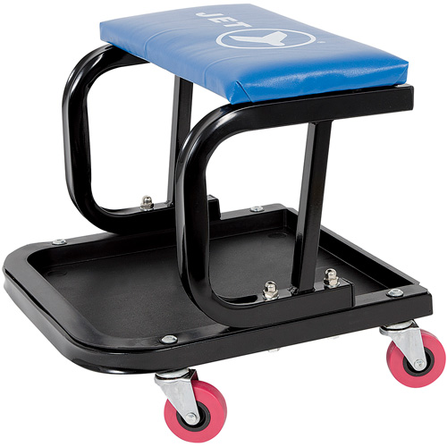 JMS-641A Mechanic's Roller Seat, Vinyl, Blue, 300 lbs. Capacity Sécurité Médic