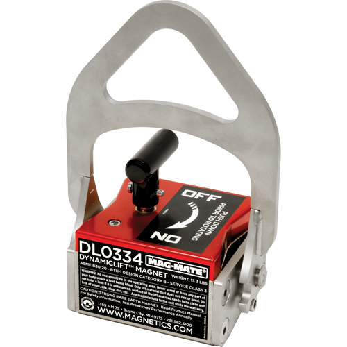 Dynamic Lift Magnets, 334 Holding Cap., 6-1/2" L x 4" W x 9-1/4" H Sécurité Médic