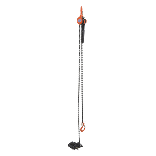 Mini palan &agrave; levier, Lev&eacute;e 15', Cabacit&eacute; 1000 lb (0,5 tonne), Chaîne en Acier Sécurité Médic
