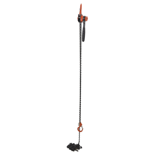 Mini palan &agrave; levier, Lev&eacute;e 20', Cabacit&eacute; 1000 lb (0,5 tonne), Chaîne en Acier Sécurité Médic