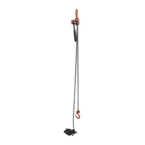 Mini palan &agrave; levier, Lev&eacute;e 20', Cabacit&eacute; 1000 lb (0,5 tonne), Chaîne en Acier Sécurité Médic