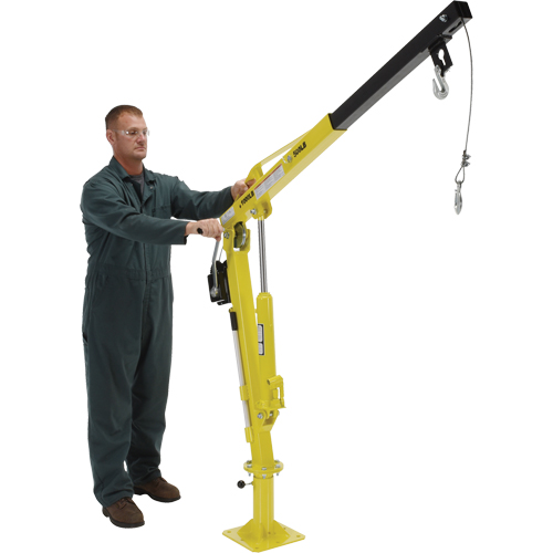 Grue &agrave; fl&egrave;che pour camion actionn&eacute;e par treuil, Capacit&eacute; de 500 lb (0,25 tonne), Limite de 102' Sécurité Médic