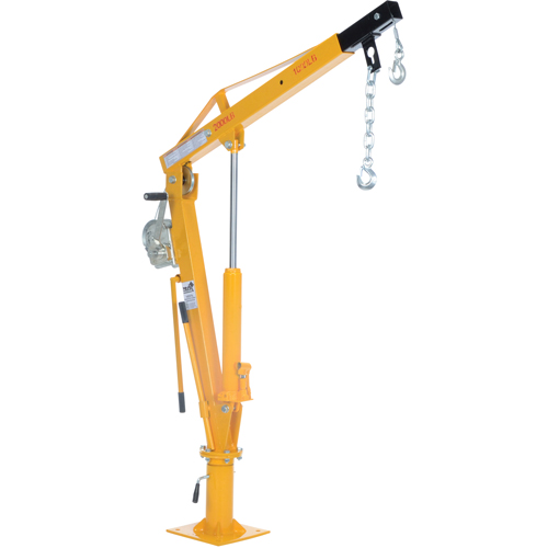 Grue &agrave; fl&egrave;che pour camion actionn&eacute;e par treuil, Capacit&eacute; de 1000 lb (0,5 tonne), Limite de 86-1/2" Sécurité Médic