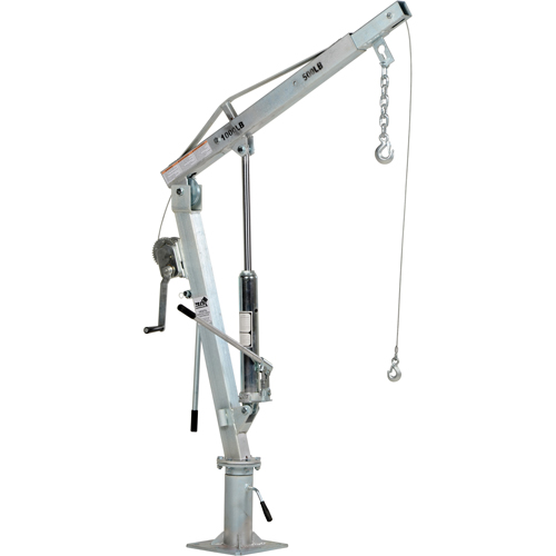 Winch Operated Truck Jib Crane, 500 lbs. (0.25 tons) Capacity, 99" Max. Clearance Sécurité Médic