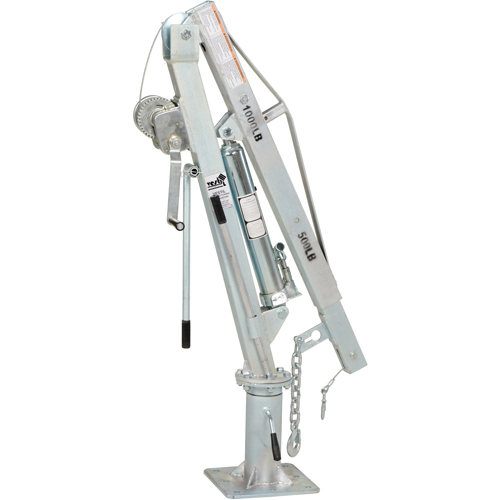 Winch Operated Truck Jib Crane, 500 lbs. (0.25 tons) Capacity, 99" Max. Clearance Sécurité Médic
