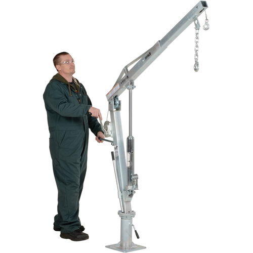 Winch Operated Truck Jib Crane, 500 lbs. (0.25 tons) Capacity, 99" Max. Clearance Sécurité Médic