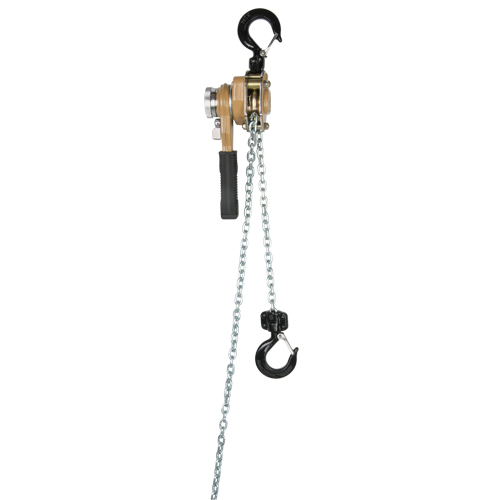 Heavy Duty Gold Series Lever Chain Hoist, 5' Lift, 3000 lbs. (1.5 tons) Capacity, Alloy Steel Chain Sécurité Médic