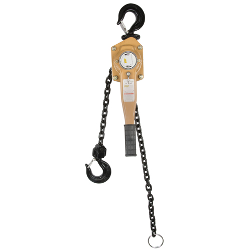 Heavy Duty Gold Series Lever Chain Hoist, 10' Lift, 6000 lbs. (3 tons) Capacity, Alloy Steel Chain Sécurité Médic