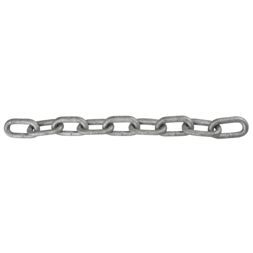 Straight Link Chain, Low Carbon Steel, 1" x 100' (30.4 m) L, Grade 30, 17900 lbs. (8.95 tons) Load Capacity Sécurité Médic
