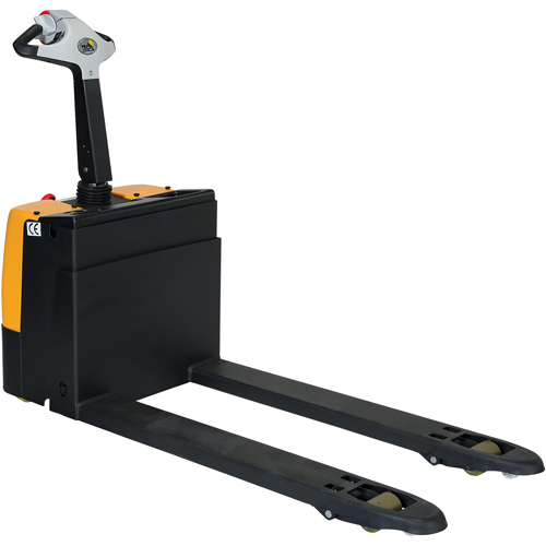 Fully Powered Electric Pallet Truck, 3300 lbs. Cap., 48" L x 28.25" W Sécurité Médic