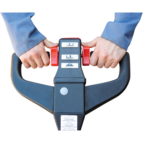 Fully Powered Electric Pallet Truck, 4500 lbs. Cap., 48" L x 30.25" W Sécurité Médic