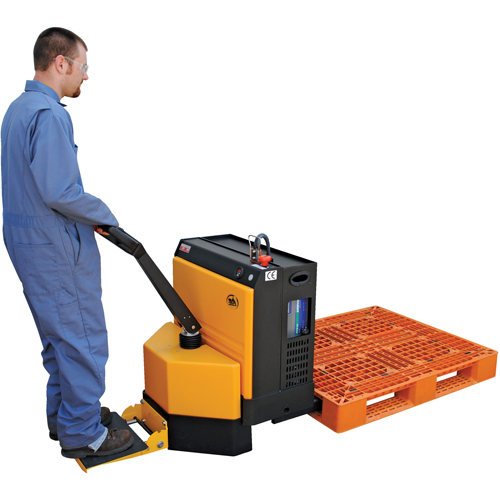 Fully Powered Electric Pallet Truck With  Stand-On Platform, 4500 lbs. Cap., 48" L x 30.25" W Sécurité Médic