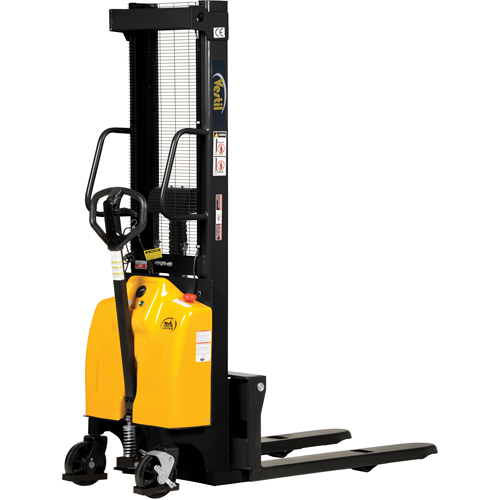 Gerbeur pour chariot &eacute;l&eacute;vateur, Fonctionnement &eacute;lectrique, Capacit&eacute; 2000 lb, Lev&eacute;e max 98" Sécurité Médic