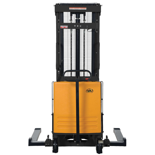 Gerbeur pour chariot &eacute;l&eacute;vateur, Fonctionnement &eacute;lectrique, Capacit&eacute; 2000 lb, Lev&eacute;e max 118" Sécurité Médic