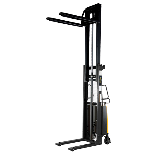 Gerbeur pour chariot &eacute;l&eacute;vateur, Fonctionnement &eacute;lectrique, Capacit&eacute; 2000 lb, Lev&eacute;e max 118" Sécurité Médic