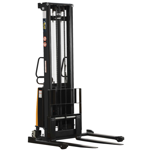 Fork Lift Stacker, Electric Operated, 2000 lbs. Capacity, 150" Max Lift Sécurité Médic