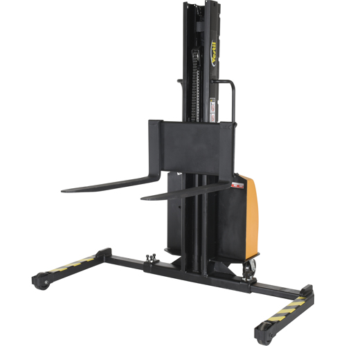 Gerbeur motoris&eacute; avec m&acirc;t &eacute;troit, Fonctionnement &eacute;lectrique, Capacit&eacute; 1500 lb, Lev&eacute;e max 63" Sécurité Médic