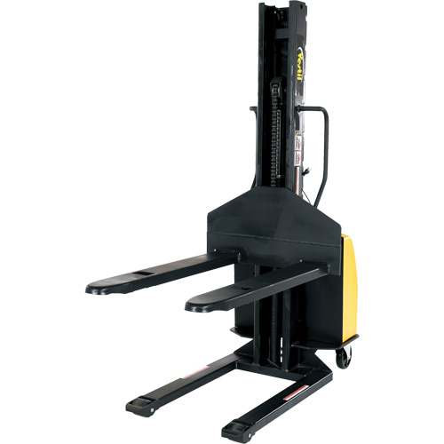 Gerbeur motoris&eacute; avec m&acirc;t &eacute;troit, Fonctionnement &eacute;lectrique, Capacit&eacute; 1500 lb, Lev&eacute;e max 63" Sécurité Médic