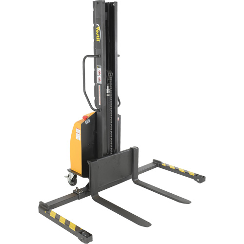 Gerbeur motoris&eacute; avec m&acirc;t &eacute;troit, Fonctionnement &eacute;lectrique, Capacit&eacute; 1000 lb, Lev&eacute;e max 63" Sécurité Médic