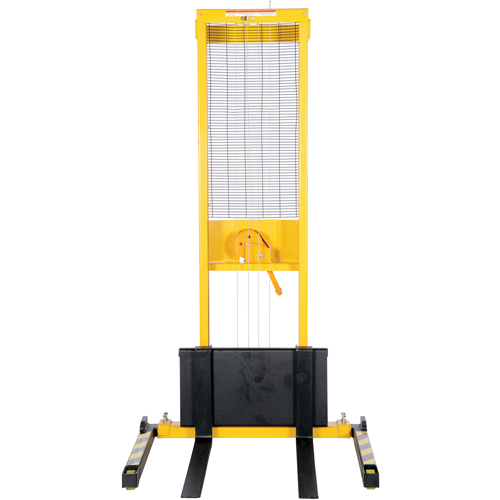 Manual Stacker, Hand Winch Operated, 770 lbs. Capacity, 60" Max Lift Sécurité Médic