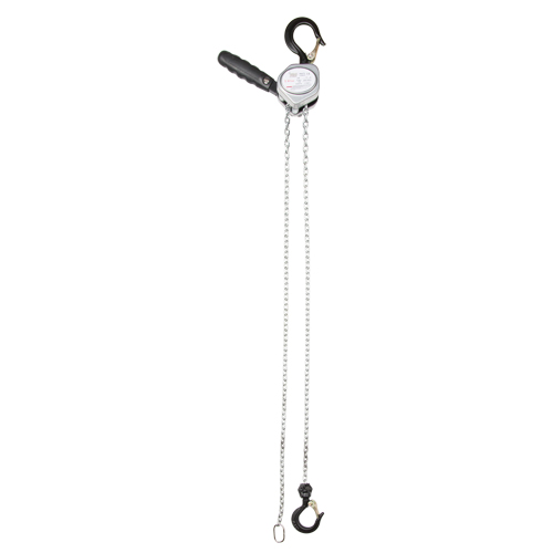 Mini Lever Hoist, 10' Lift, 550 lbs. (0.275 tons) Capacity, Zinc Plated Chain Sécurité Médic