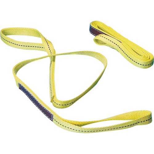 Nylon Sling, Double Ply, Double Eye, Type 3, 1" W x 6' L, 1000 lbs. Vertical Load Limit Sécurité Médic