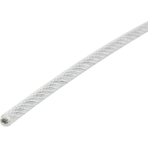 Wire Rope, 1000' (304.8 m) x 1/16", 480 lbs. (0.24 tons), Galvanized Sécurité Médic