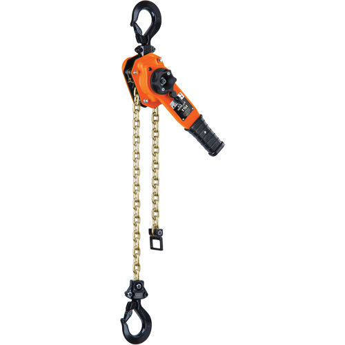 Series 653-A Ratchet Lever Hoist, 15' Lift, 3000 lbs. (1.5 tons) Capacity, Steel Chain Sécurité Médic