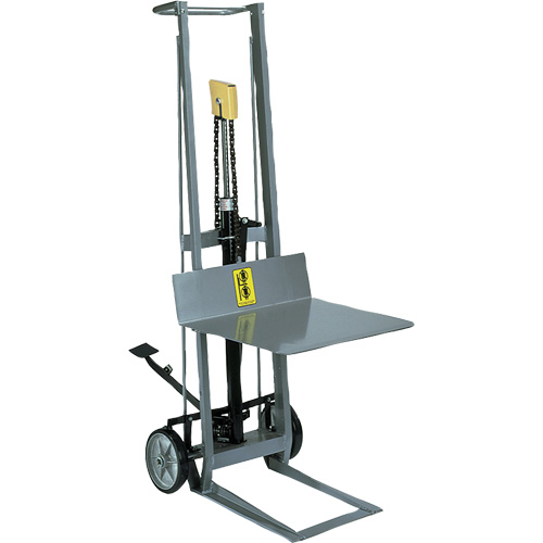 Hydraulic Platform Lift Stacker, Foot Pump Operated, 400 lbs. Capacity, 40" Max Lift Sécurité Médic