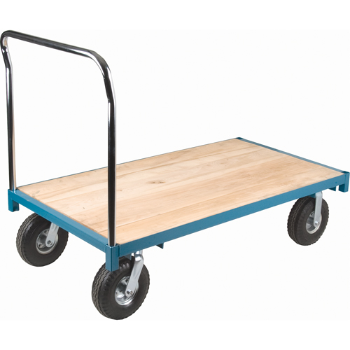 Heavy-Duty Platform Truck, 48" L x 24" W, 1200 lbs. Capacity, Pneumatic Casters Sécurité Médic