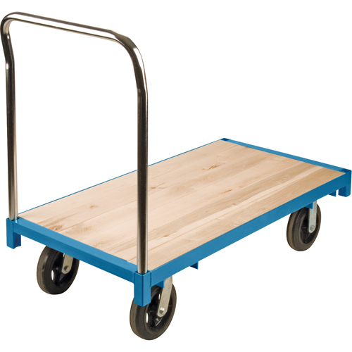 Heavy-Duty Platform Truck, 48" L x 24" W, 2000 lbs. Capacity, Rubber Casters Sécurité Médic