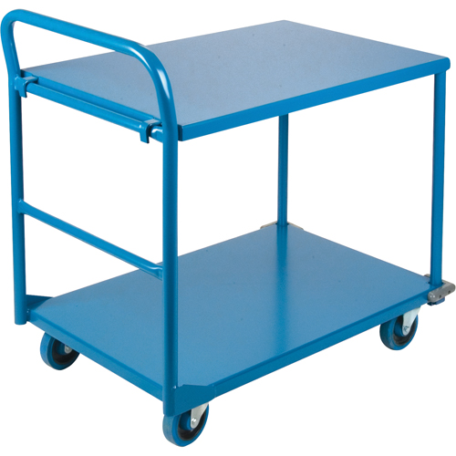 Shelf & Platform Truck, Steel, 24" W x 36" D x 40" H, 1300 lbs. Platform Capacity Sécurité Médic
