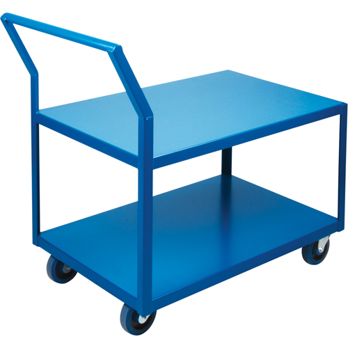 Heavy-Duty Low Profile Shop Carts, 2 Tiers, 18" W x 30" D x 40" H, 1200 lbs. Cap. Sécurité Médic