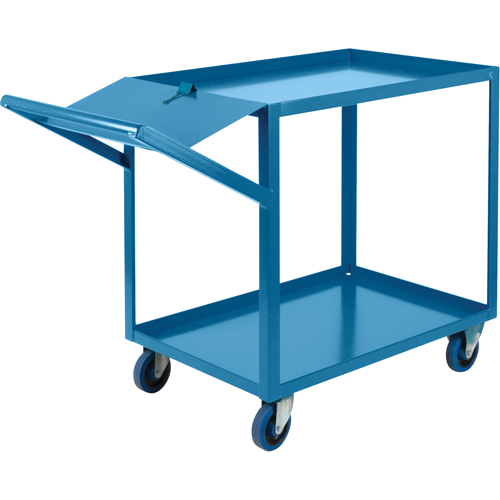 Chariots &agrave; cueillette, 36" h x 24" la x 64" p, 2 Tablettes, Capacit&eacute; 1200 lb Sécurité Médic