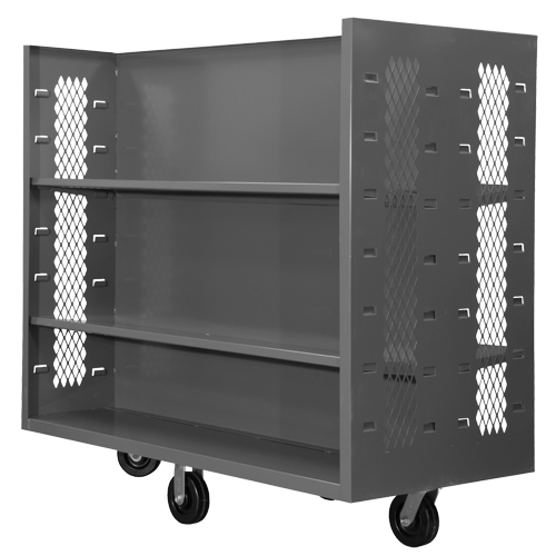 Wire Shelf Cart, Steel, 30" x 54" x 60", 1500 lbs. Capacity Sécurité Médic