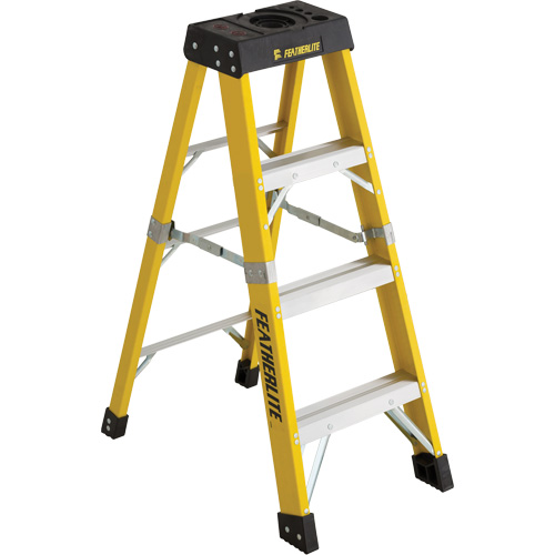 Industrial Heavy-Duty Stepladders (6400 Series), 4', Fibreglass, 300 lbs. Capacity, Type 1A Sécurité Médic