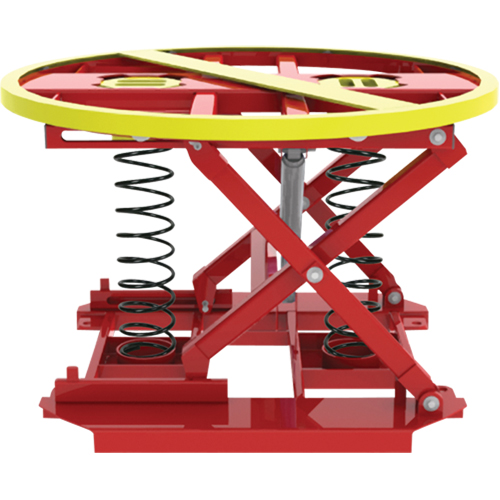 Pallet Pal&reg; 360 Spring Level Loader, 43-5/8" L x 43-5/8" W, 4500 lbs. Cap. Sécurité Médic