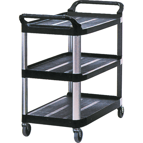 Utility Cart, 3 Tiers, 20" x 37" x 33-5/8", 300 lbs. Capacity Sécurité Médic