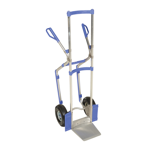 Ergonomic Hand Truck, Combination Handle, Aluminum, 52" Height, 350 lbs. Capacity Sécurité Médic