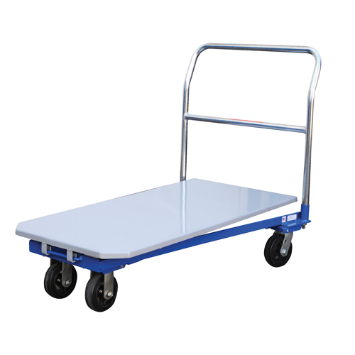 Chariot &agrave; plateforme, 48" lo x 24" la x Capacit&eacute; 1500 lb, Roues en Caoutchouc moul&eacute; Sécurité Médic