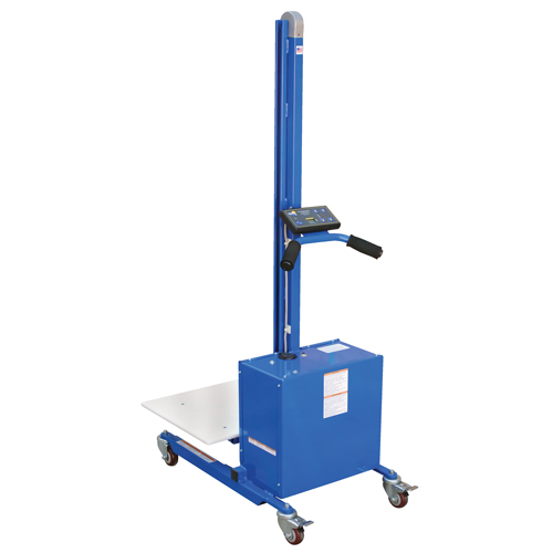 Gerbeur &agrave; plateforme &agrave; &eacute;l&eacute;vation rapide, M&eacute;canisme &eacute;lectrique, Capacit&eacute; de 175 lb, Levage max de 57" Sécurité Médic