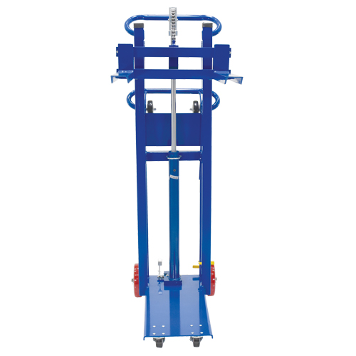 Empileur &agrave; plateforme, M&eacute;canisme Pompe au pied, Capacit&eacute; de 750 lb, Levage max de 52" Sécurité Médic