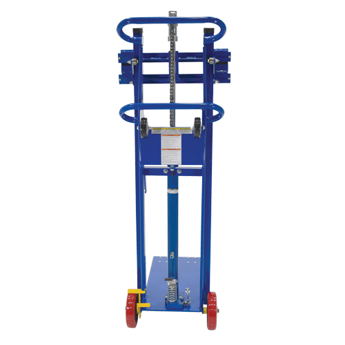 Empileur &agrave; plateforme, M&eacute;canisme Pompe au pied, Capacit&eacute; de 750 lb, Levage max de 52" Sécurité Médic