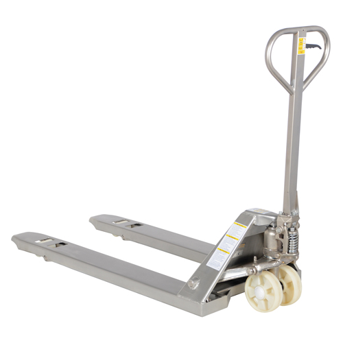 Transpalette, Acier inoxydable, 48" lo x 27" la, Capacit&eacute; 5500 lb Sécurité Médic