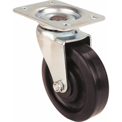 Light-Duty Caster, Swivel, 3" (76 mm), Polyolefin, 250 lbs. (113 kg.) Sécurité Médic