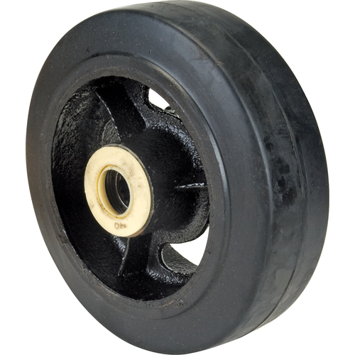 Roues en caoutchouc, 6" (152 mm) dia. x 2" (51 mm) la, Capacit&eacute; de 550 lb (249 kg) Sécurité Médic